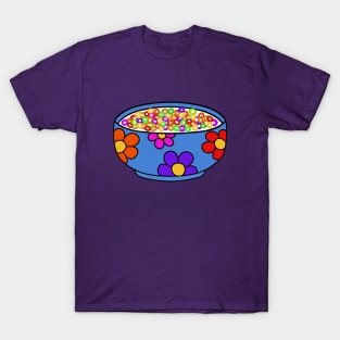 COLORFUL Breakfast Cereal With Milk T-Shirt